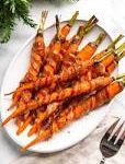 Maple Glazed, Bacon Wrapped Carrots